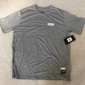 NWT RVCA S Grey Workout Tshirt